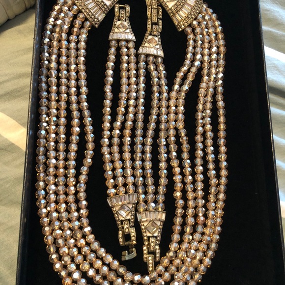 Heidi Daus 3 pc set 🆕 “Deco Master Clasp” Swarovski Crystals Necklace/Bracelets - Picture 8 of 16
